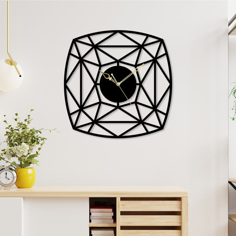 Crossing Line Metal Wall Clock